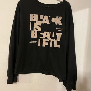 Black Graphic Sweater